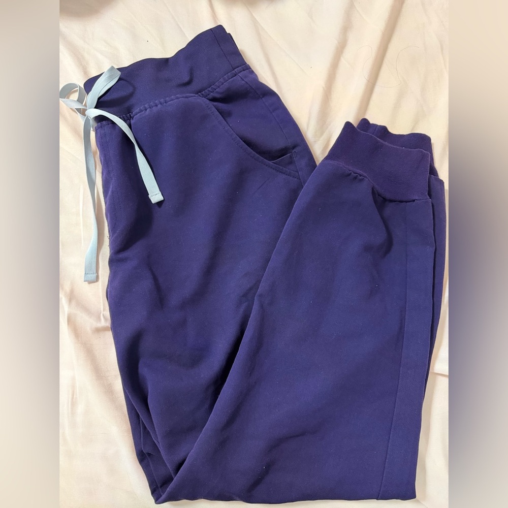 Figs Womens Purple Jam Zamora Jogger Scrubs